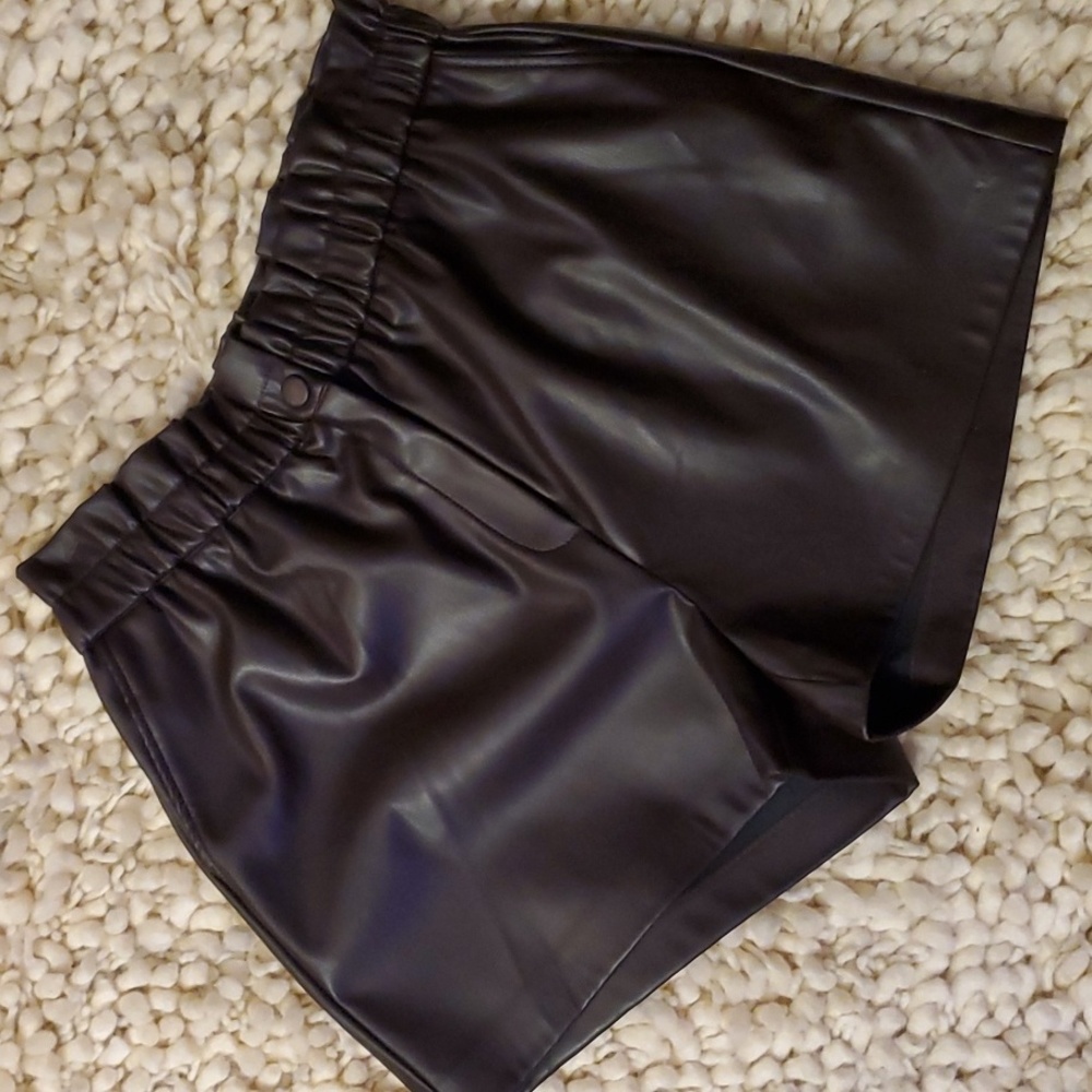 Laundry Faux Leather Shorts